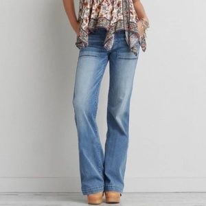 American Eagle Super Stretch Wide Leg Flare Jeans
